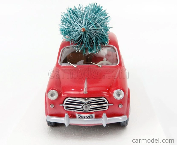 Rio-models Fiat 1100/103 1954 - Christmas Edition 2020 - Con Babbo Natale - With Figure Santa Claus 1:43 Red