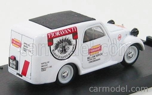 Brumm Fiat 500b Van Fioravanti 1950 1:43 Bílá
