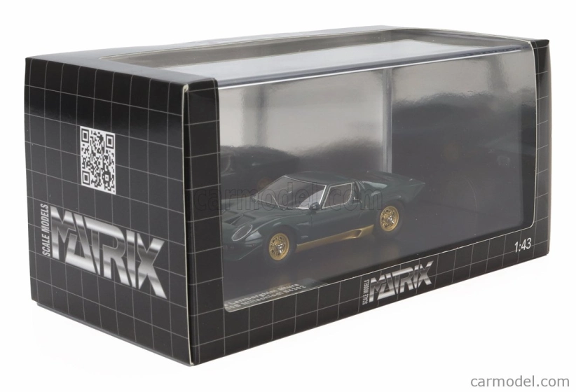Matrix scale models Lamborghini Miura P400s Millechiodi 1969 1:43 Zelená