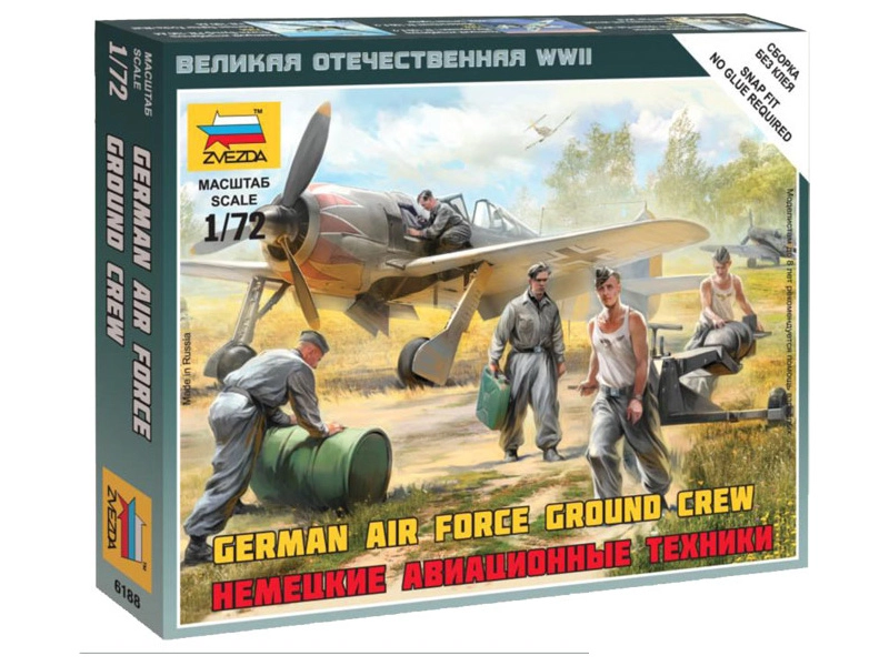 Zvezda figúrky German airforce ground crew (1:72)