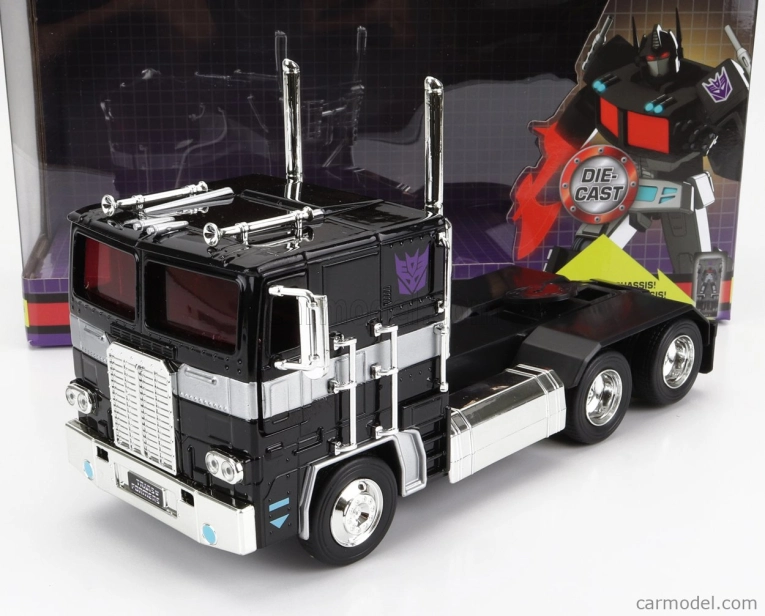Jada Peterbilt 352 ťahač 3-assi 1979 - Nemesis Prime Transformers 1:24 čierna