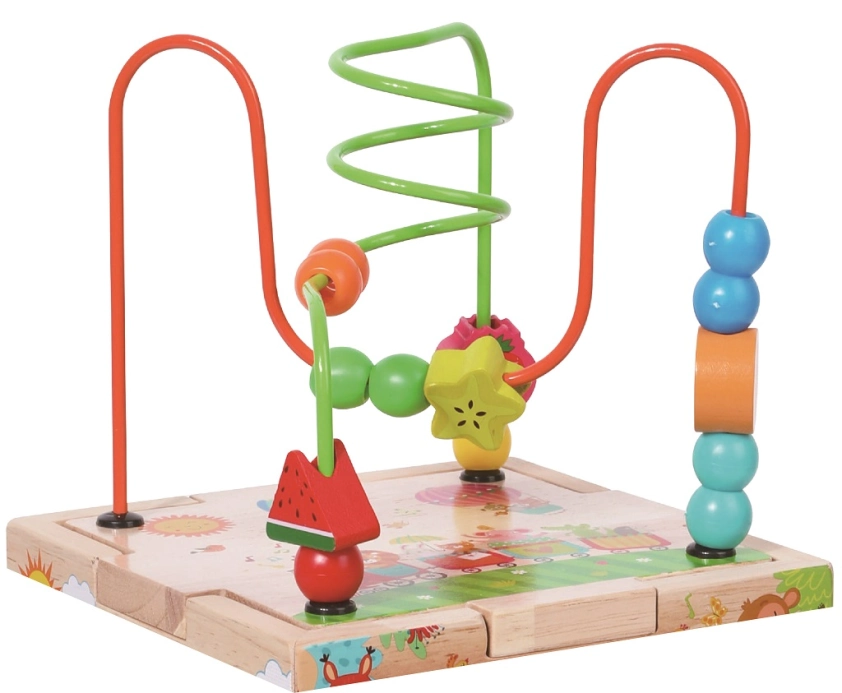 2Kids Toys Motorická kostka s labyrintem Veselá zvířátka