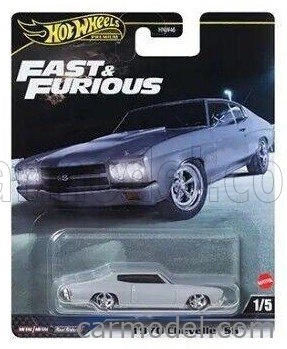 Mattel hot wheels Chevrolet Chevelle 454 Ss 1970 - Fast & Furious 1:64 Grey
