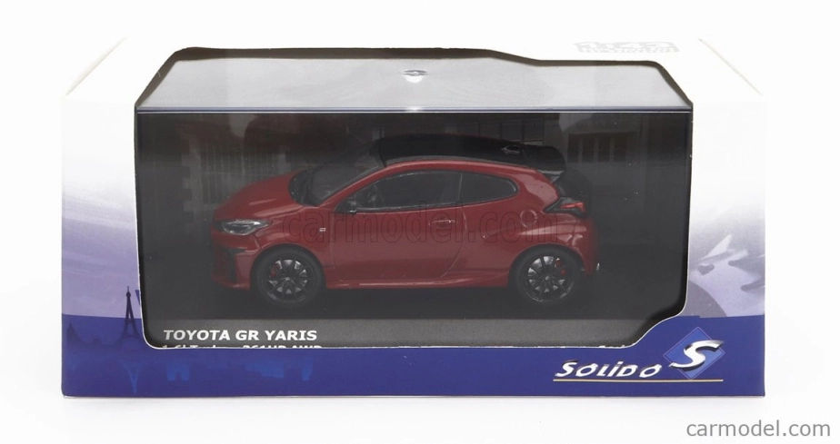 Solido Toyota Yaris Gr 1.6l 261hp Turbo Awd 2020 1:43 Červená