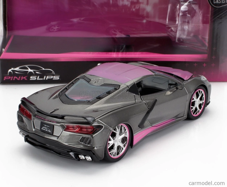 Jada Chevrolet Corvette Stingray Coupe 2020 1:24 šedo-ružový