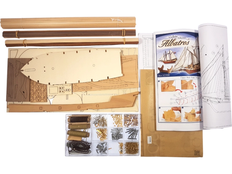 OCCRE Albatros škuner 1:100 kit