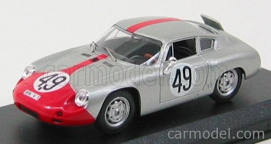 Best-model Porsche 1600gs Abarth N 49 Sebring 1962 Strle - Hahnl 1:43 Silver Red
