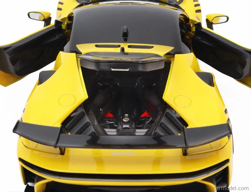 Bburago Ferrari Sf90xx Stradale 2024 1:18 Giallo Modena - Žlutá Černá