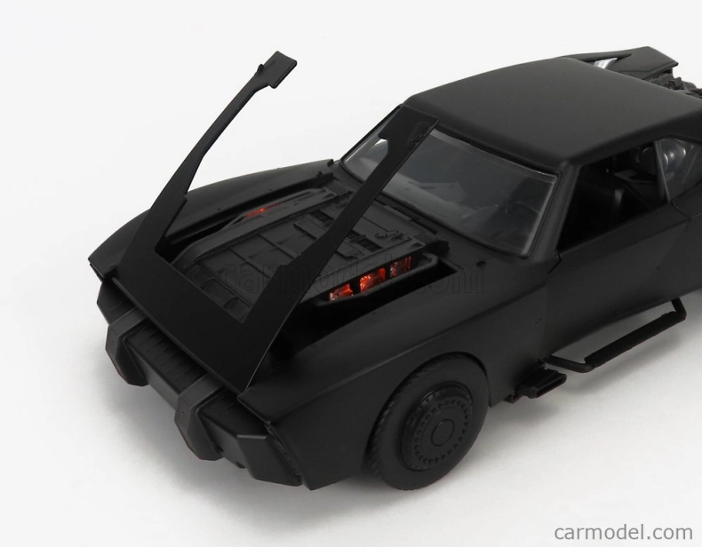 Jada Batman Batmobile With Figure 2022 - The Batman Movie 1:18 Matt Black
