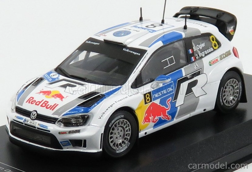 Ixo-models Volkswagen Polo R Wrc Team Volkswagen Motorsport N 8 Rally Finland 2013 S.ogier - J.ingrassia 1:43 Biela Modrá Šedá