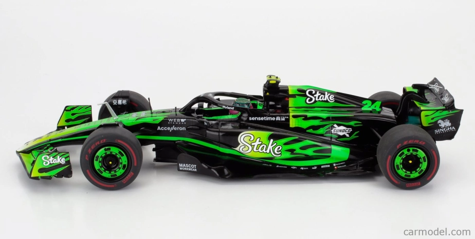 Solido Sauber F1  C44 Team Stake Kick N 24 Las Vegas Usa Gp 2024 Zhou Guanyu 1:18 Zelená Černá