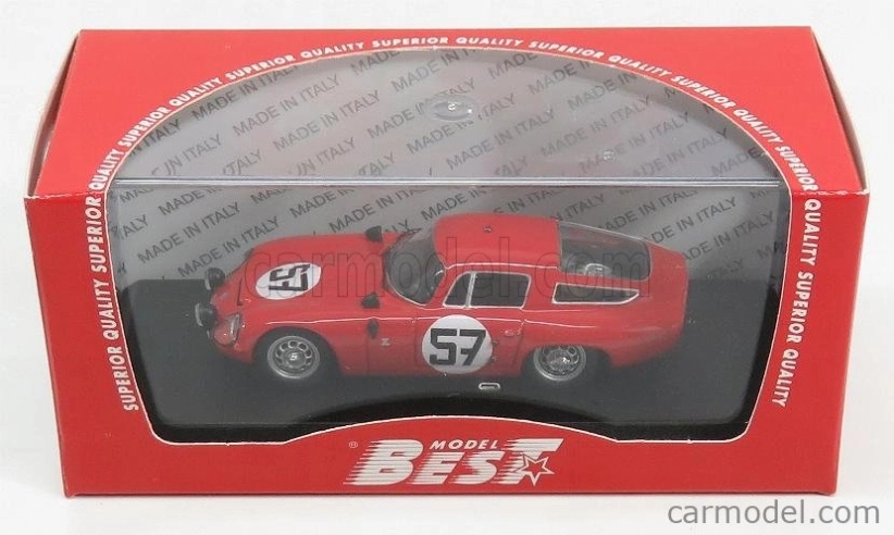 Najlepší model Alfa romeo Tz1 Coupe N 57 13. 24h Le Mans 1964 Bussinello - Deserti 1:43 Červená