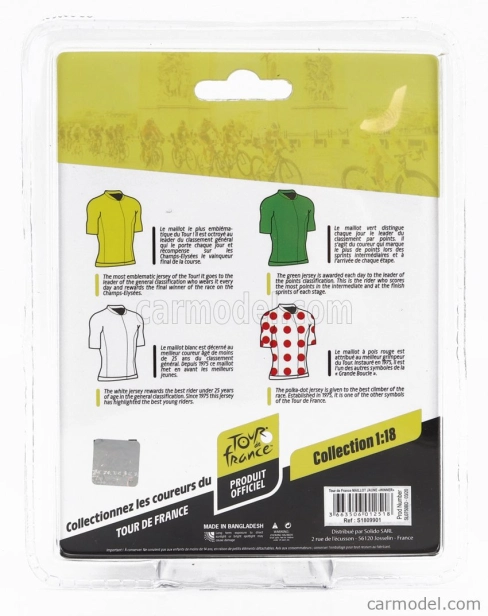 Solido Figúrky Ciclista - Cyklista - Maglia Gialla - Žltý dres - Víťaz Tour De France 2023 1:18 Yellow