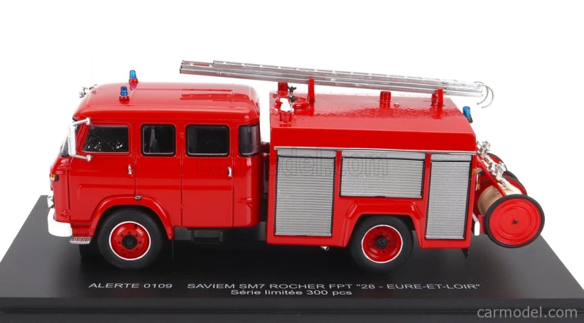 Alerte Saviem Sm7 Double Cabine Cisternové požární vozidlo 1976 1:43, červená