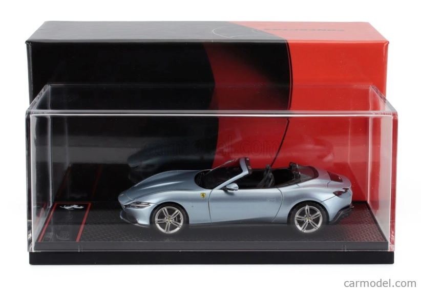 Bbr-models Ferrari Roma Spider Open 2020 1:43 Grigio Alloy - Modrá Šedá Met