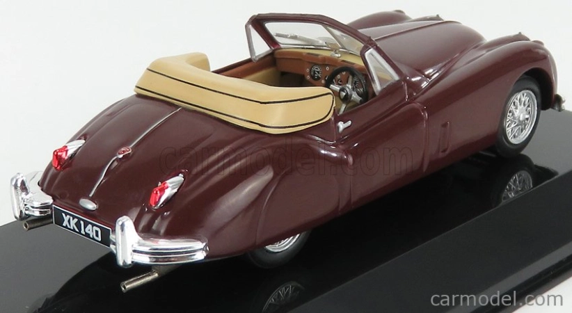 Edícia Jaguar Xk140 Cabriolet 1954 - Con Vetrina - S vitrínou 1:43 Bordeaux