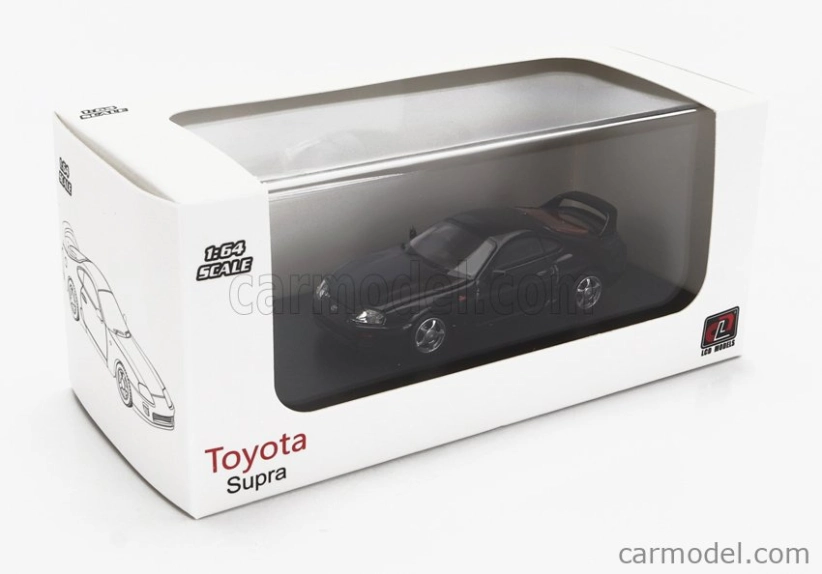 LCD-model Toyota Supra Mkiv (a80) Coupe 1993 - Detaily motora 1:64 Black
