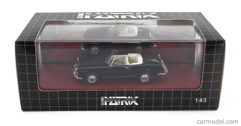 Matrix modely v mierke Alfa romeo 2600 Spider Cabriolet Open 1962 1:43 Tmavomodrá