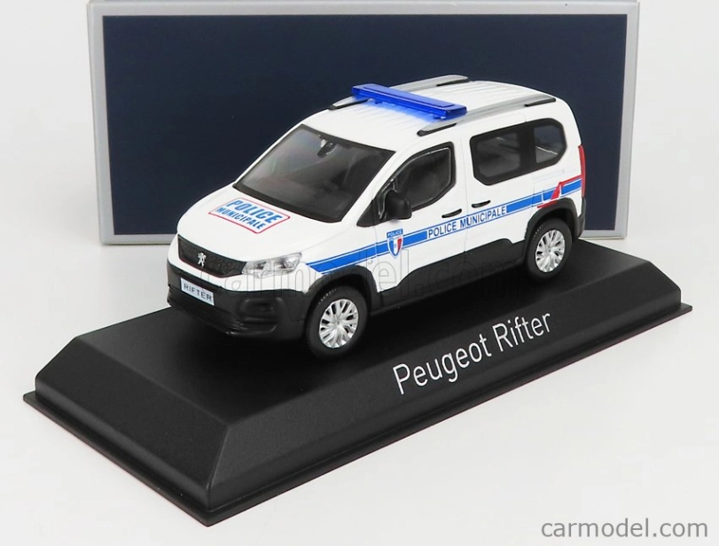 Norev Peugeot Rifter Police Municipale 2019 1:43 bielo modrá