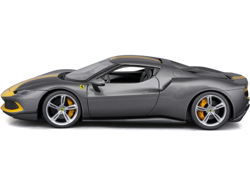 Bburago Ferrari 296 Gtb Assetto Fiorano 2022 1:18 Šedá Žlutá