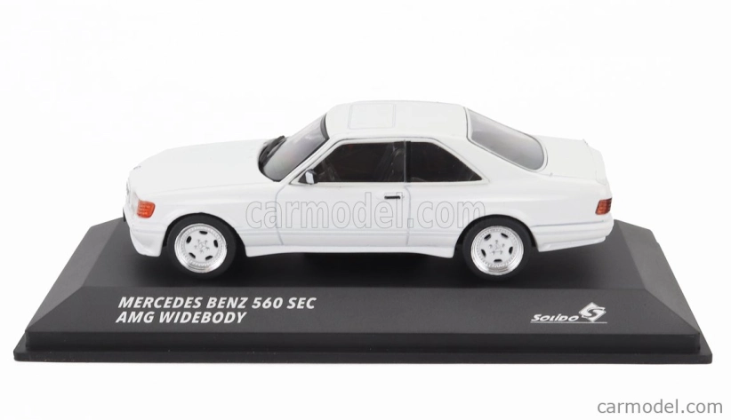 Solido Mercedes benz S-class 560sec Amg (c126) Wide Body 1990 1:43 Bílá