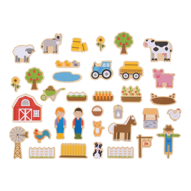 Bigjigs Toys Magnety farma - poškodený obal