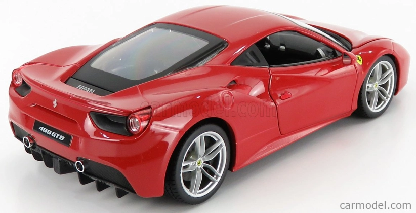 Bburago Ferrari 488 GTB 1:18 červená