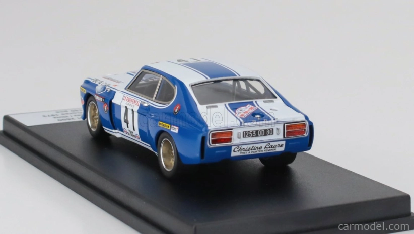 Trofeu Ford england Capri 2600 Rs (night Version) N 41 Rally Tour De Corse 1973 Yves Tilliez - Hirtz 1:43 Modrá Bílá