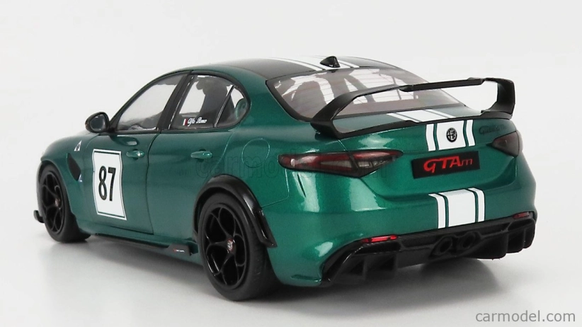 Solido Alfa romeo Giulia Gtam N 87 Nurburgring 2021 1:18 Zelená Biela