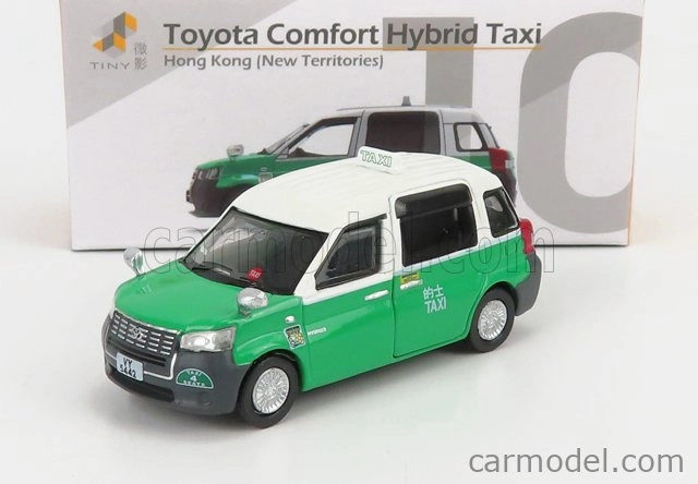 Drobné hračky Toyota Hybrid Comfort Taxi 2020 1:64 Zelená biela