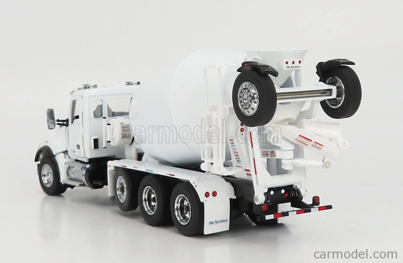 Dm-models Kenworth T880s Betoniera Tanker Cement Mixer Truck 4-assi 1990 1:50 Bílá