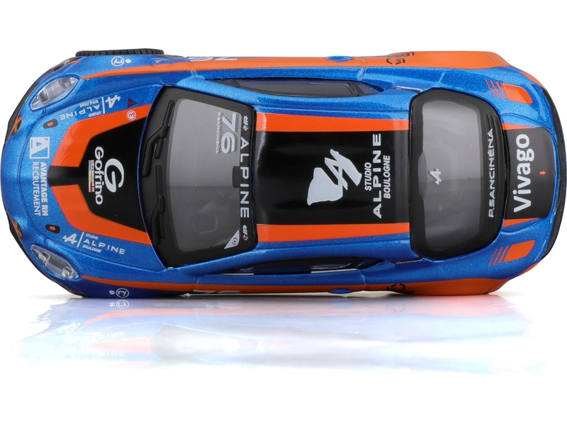 Bburago Renault A110 N 76 Cup 2020 1:43 Modrá Oranžová