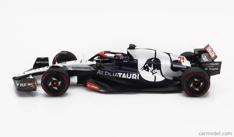 Minichamps Alpha tauri F1 At04 Team Alpha Tauri N 21 Silverstone British Gp 2023 Nyck De Vries 1:18 Modrá biela