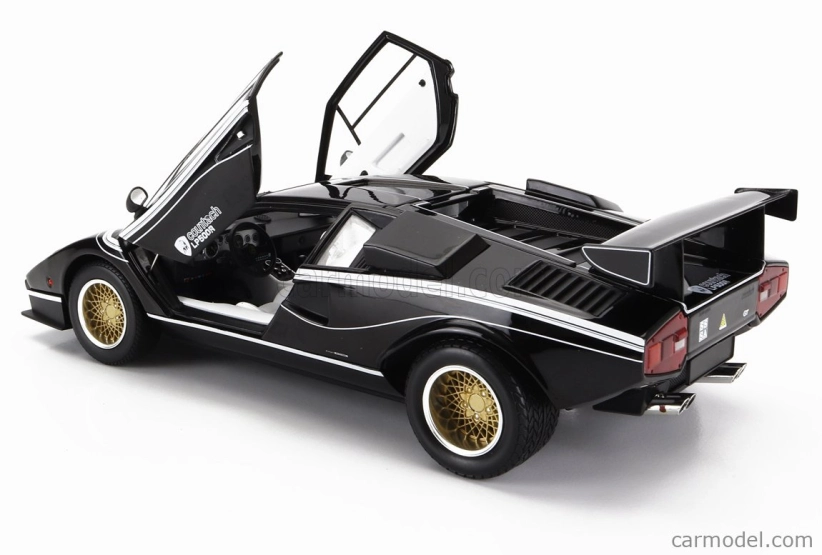Kyosho Lamborghini Countach Lp500 R Quattrovalvole 1982 1:18 Černá Bílá