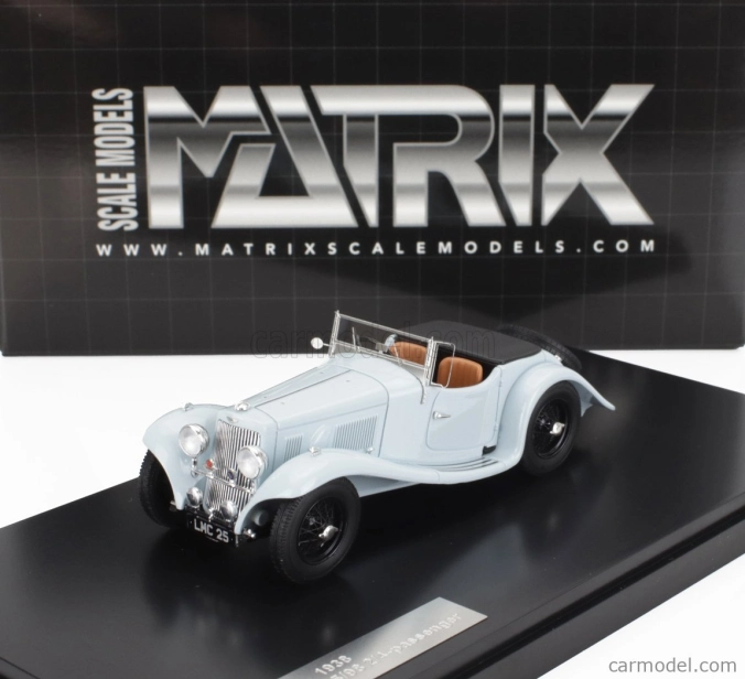 Matrix scale models Aston martin 15/98 2-4 Seater Roadster Open 1938 1:43 Grey