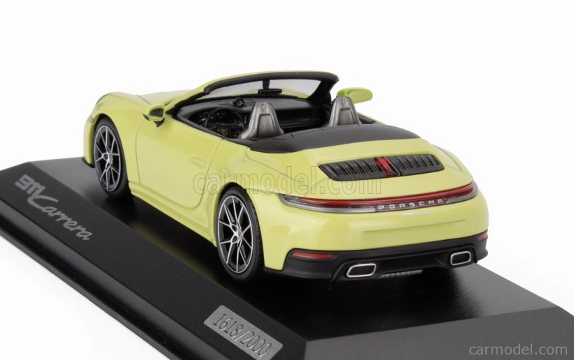 Minichamps Porsche 911 992-2 Carrera Cabriolet Open 2024 1:43 Cartagena Žlutá