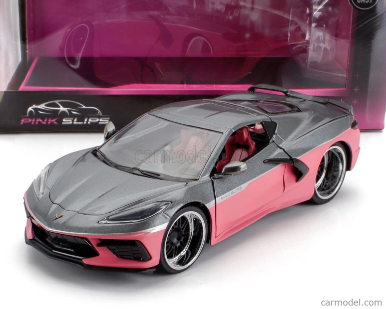 Jada Chevrolet Corvette Stingray Coupe 2020 1:24 Šedorůžová