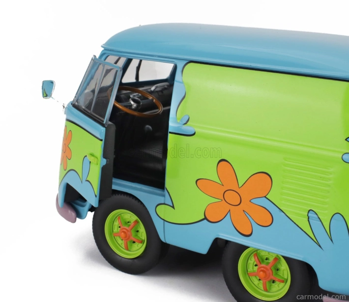 Solido Volkswagen T1 Van Kool Combi Ghosthunters Machine With Trailer 1950 1:18 Modrá Zelená