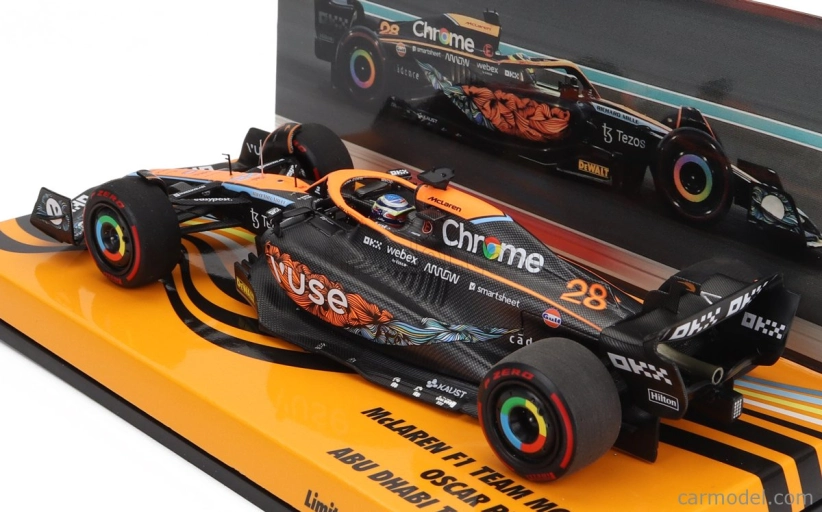 Minichamps Mclaren F1 Mcl36 Mercedes Team Mclaren N 28 Test Abu Dhabi 2022 Oscar Piastri 1:43 oranžová čierna