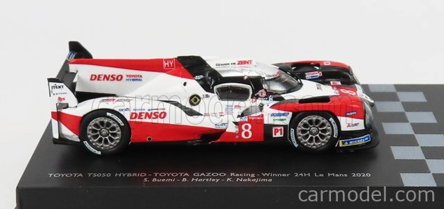 Spark-model Toyota Ts050 2.4l Hybrid Turbo V6 Team Toyota Gazoo Racing N 8 Winner 24h Le Mans 2020 S.buemi - B.hartley - K.nakajima 1:87 Červená Biela