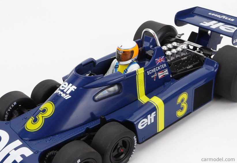 Mcg Tyrrell F1 P34 Elf 6 Wheeler N 3 Pole Position, Winner Sweden Gp 1976 1:18