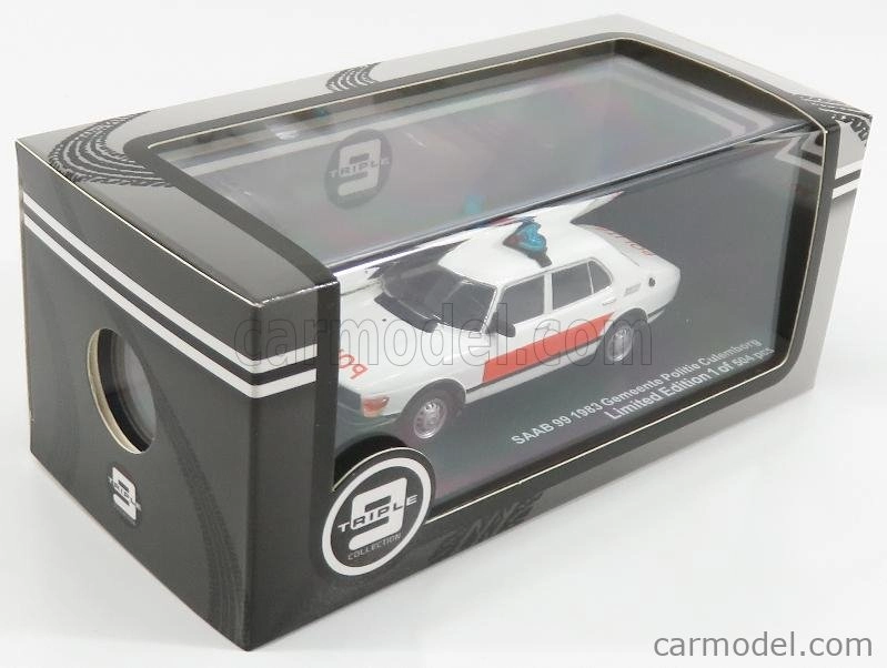 Triple9 Saab 99 Gemeente Politie Culemborg Police 1983 1:43 biela oranžová