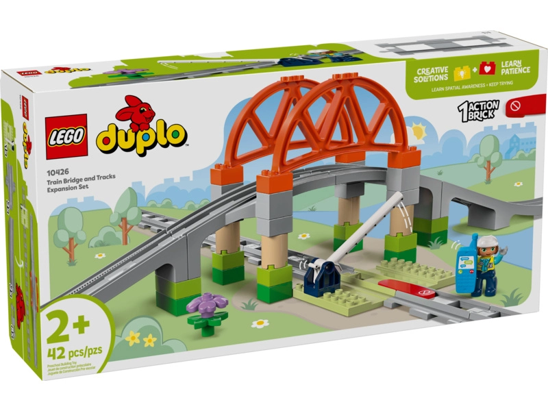 LEGO DUPLO – Železničný most a koľajnice – rozširujúca súprava