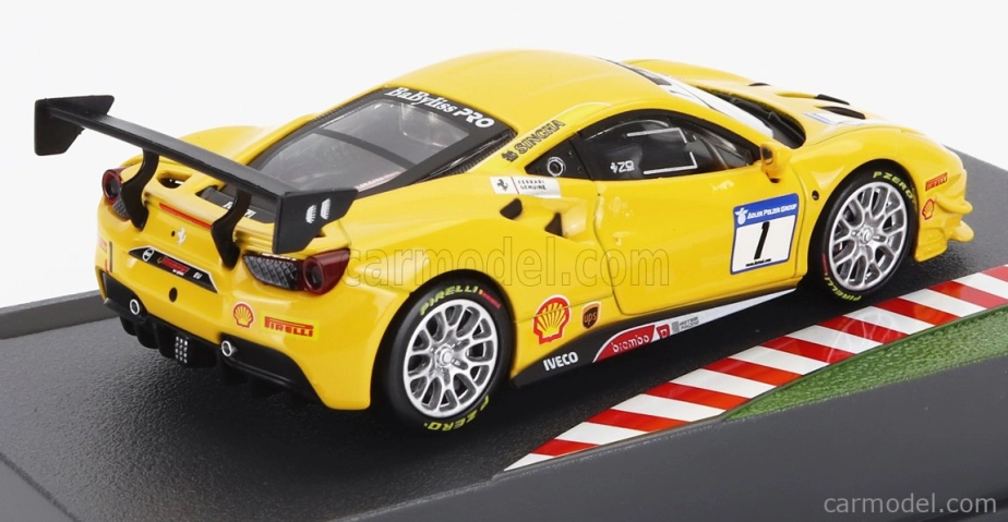 Edicola Ferrari 488 Gt3 3.9l Turbo V8 N 1 Challenge 2017 1:43 Žltá