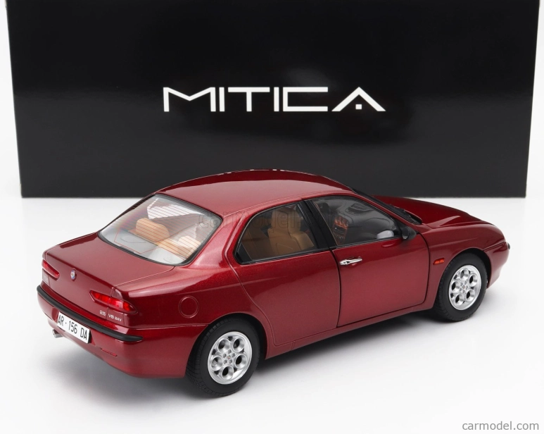 Mitica-diecast Alfa romeo 156 2.5 V6 24v 1997 – Beige Interior 1:18 Rosso Proteo Met Red