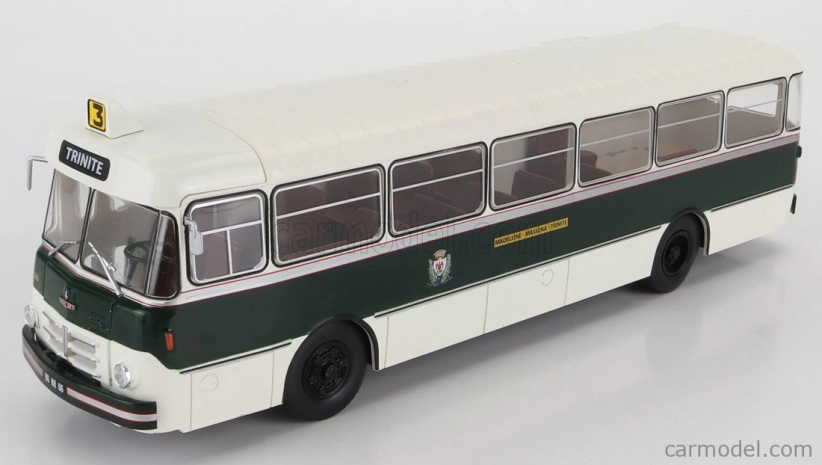 Edicola Berliet Plr10 Bus Madeleine-massena-trinite 1955 1:43 Bielozelená