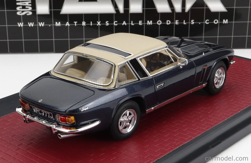 Matrix scale models Jensen Interceptor Siii Coupe 1975 1:43 Modrá Bílá