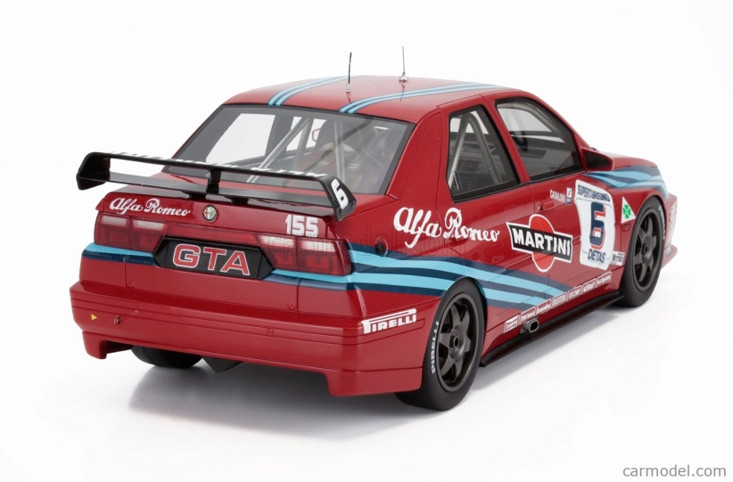 Mitica-r Alfa romeo Alfa Romeo 155 Gta S1 Superturismo Martini N 6 6th Monza 1992 Luca Cadalora 1:18 Red