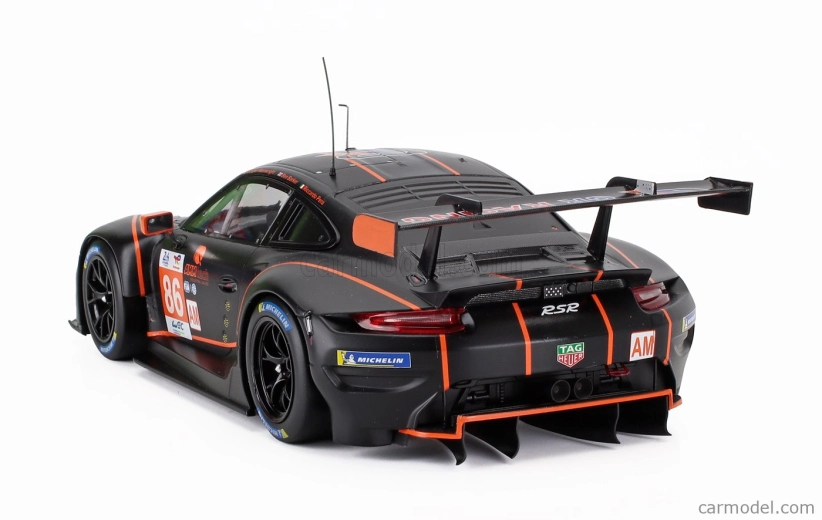 Ixo-models Porsche 911 991 Rsr-19 4.2l Team Gr Racing N 86 24h Le Mans 2022 Michael Wainwright - Riccardo Pera - Ben Barker 1:18 Matná Černá Oranžová