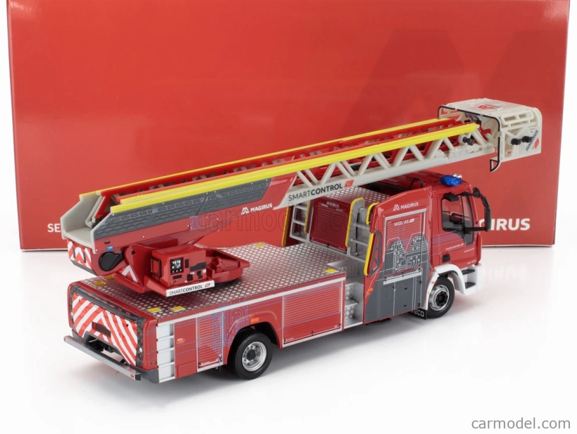 Eligor Iveco fiat Eurocargo Magirus Truck Ttl M32l-as Scala Otočný rebrík Sapeurs Pompiers 2012 1:43 červená biela
